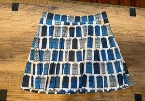 Doctor Who Her Universe TARDIS Pattern Skater Skirt